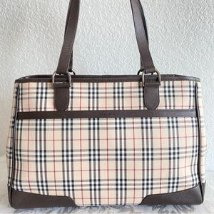Burberry check tote